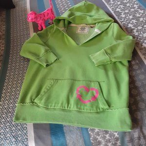 VS PINK Vintage 3/4 sleeve Hooded Sweatshirt